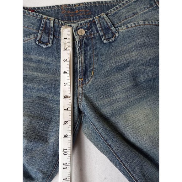 7 Seven bootcut size 26 blue denim jeans - Picture 3 of 10